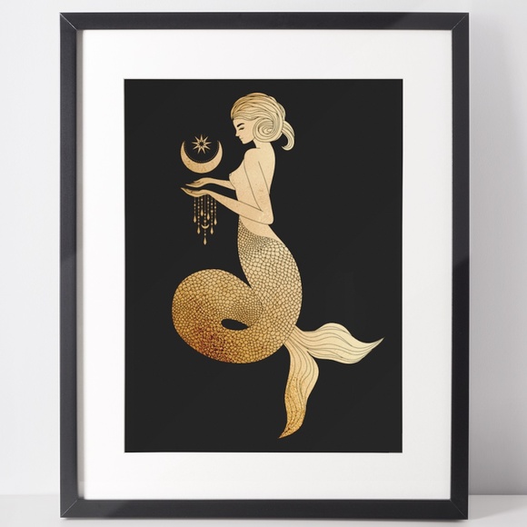 Other - Capricorn Wall Art Celestial Zodiac Print Poster Unframed